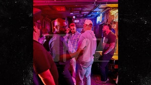 Travis Kelce at bachelor party at Barneys Beanery tmz