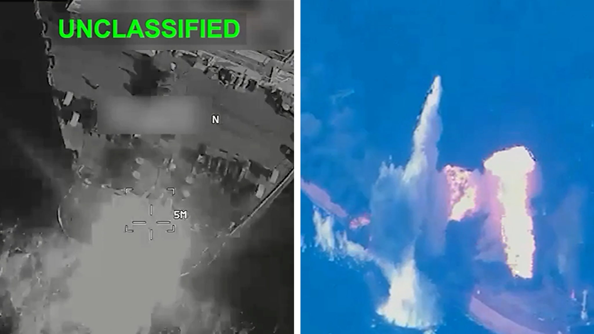 U.S. CENTCOM Shares Shocking Video From Attack on Iranian Oil Tankers