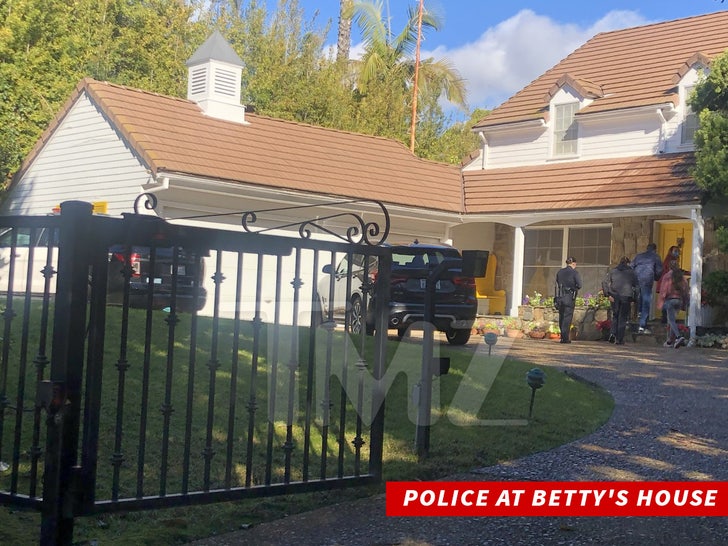 POLICE AT BETTY'S HOUSE
