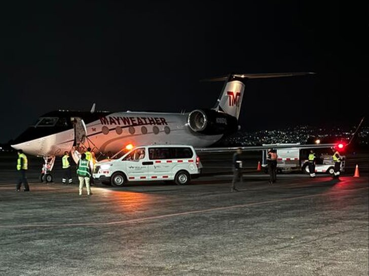 El avión de Mayweather.