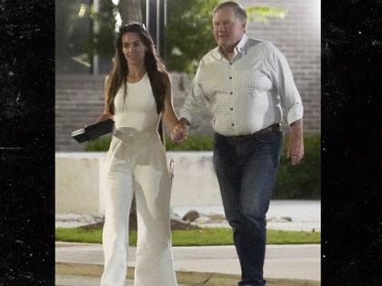 Jordon Hudson and Bill Belichick at UNC backgrid