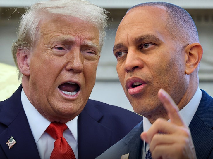 Donald Trump Hakeem Jeffries Main Getty