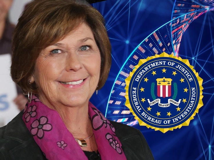 nancy guthrie with an fbi logo and some DNA getty