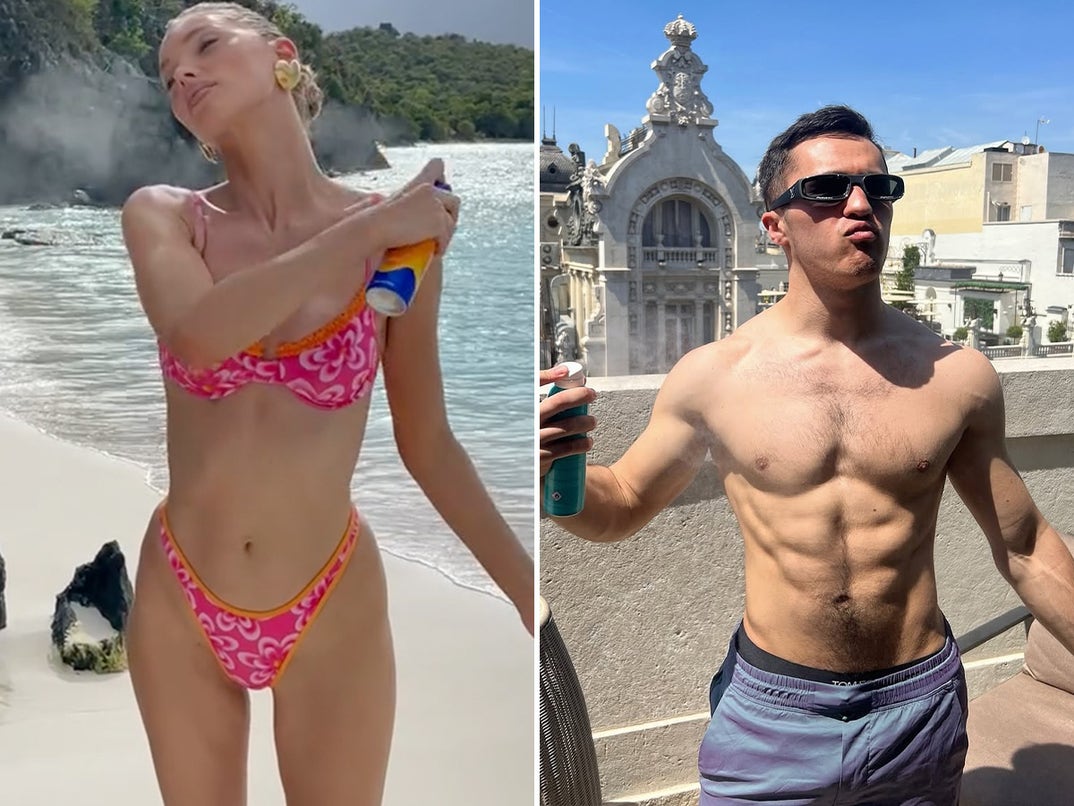 Elsa Hosk vs. Chris Olsen -- Sunscreen Stars Edition