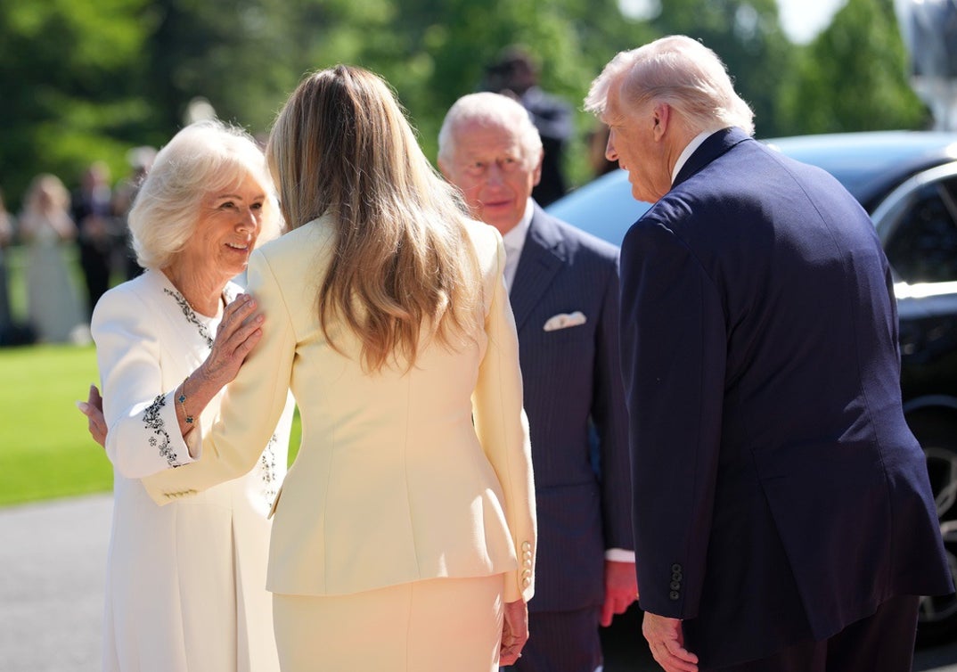 Donald Trump Greets King Charles III And Queen Camilla At White House 1