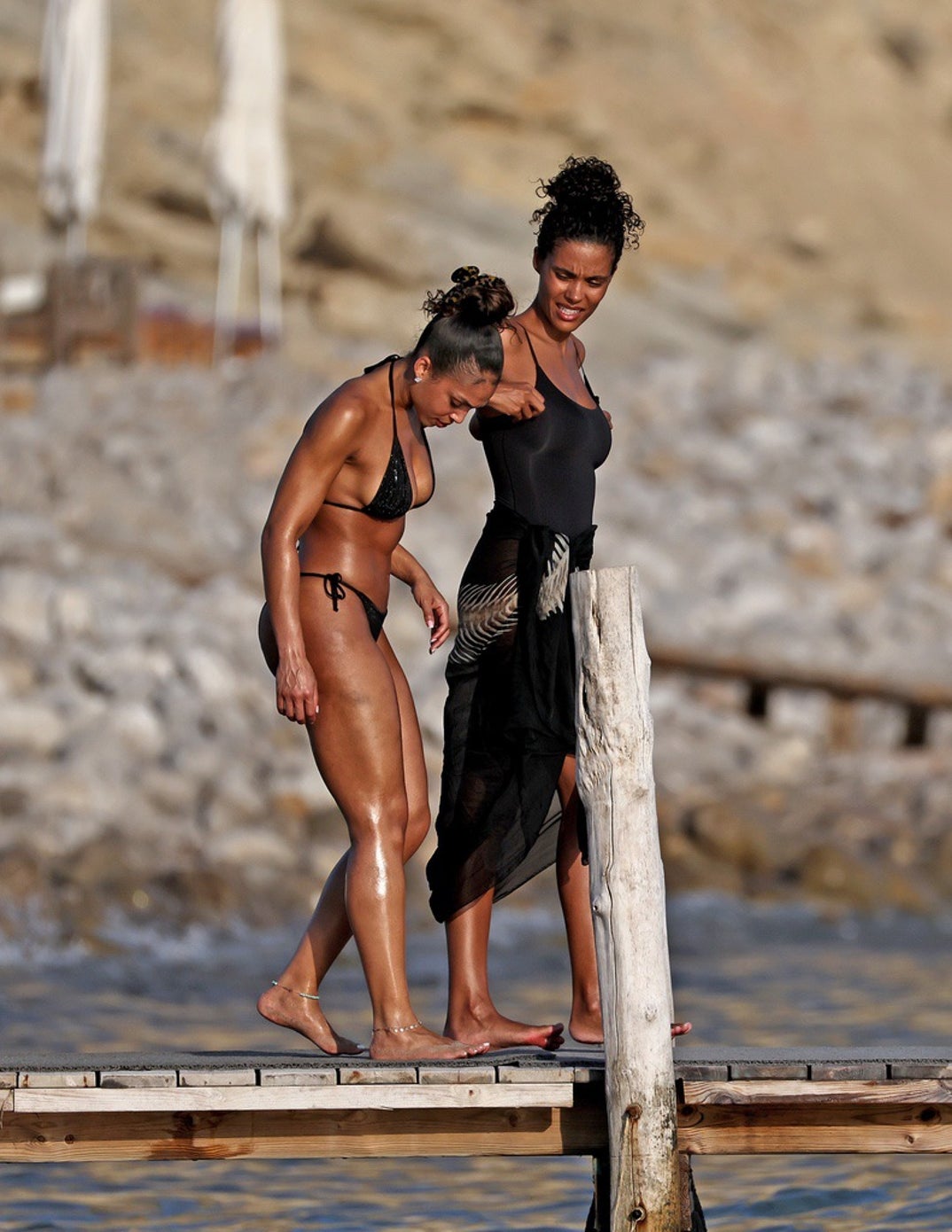 Lori Harvey Tina Kunakey Dip In Ibiza 2
