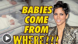 Halle Berry's Pregnancy -- Mama's Got It Poppin'