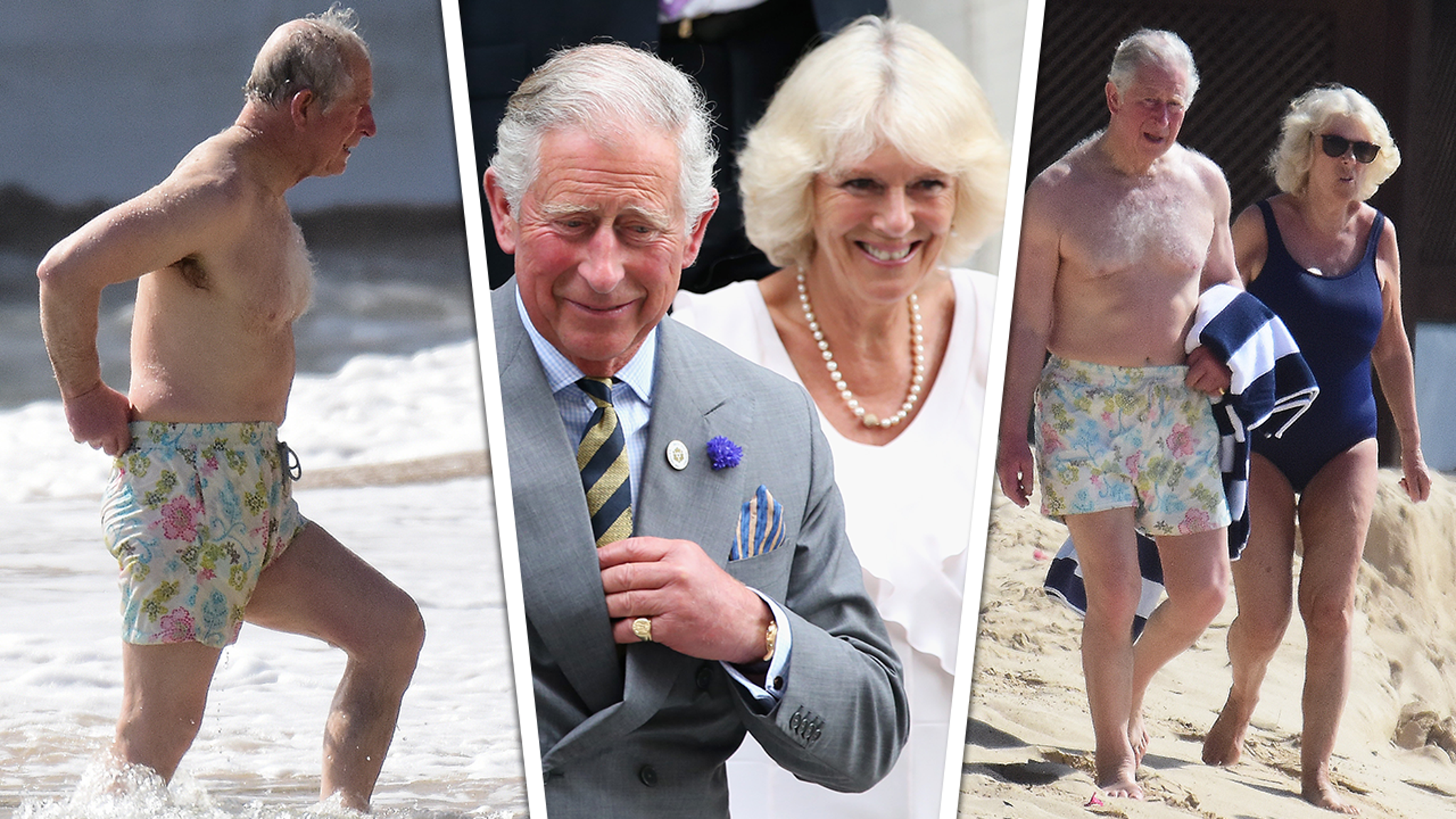 70-Year-Old Prince Charles and Camilla Hit the Beach in Barbados.