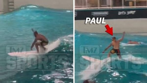Jake Paul Tries Surfing During Water Park Visit With Girlfriend