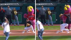 Travis Kelce Throws Comically Bad First Pitch At Guardians Game