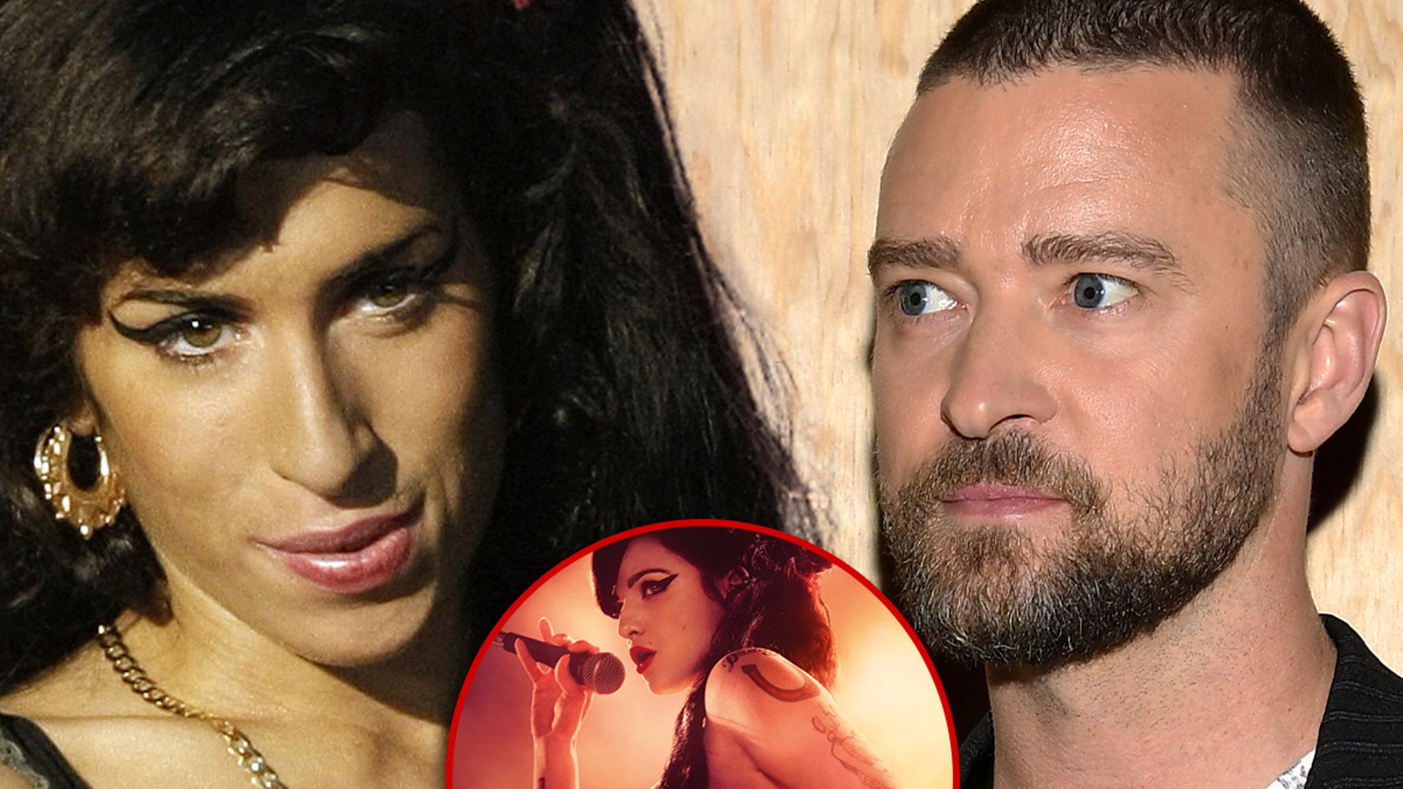 Amy Winehouse wbija swój gorący mikrofon w twarz Justina Timberlake’a z „Back to Black”