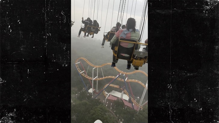 Terrifying Video Shows Six Flags Mexico Parkgoers Dangling High Up During Rain Storm