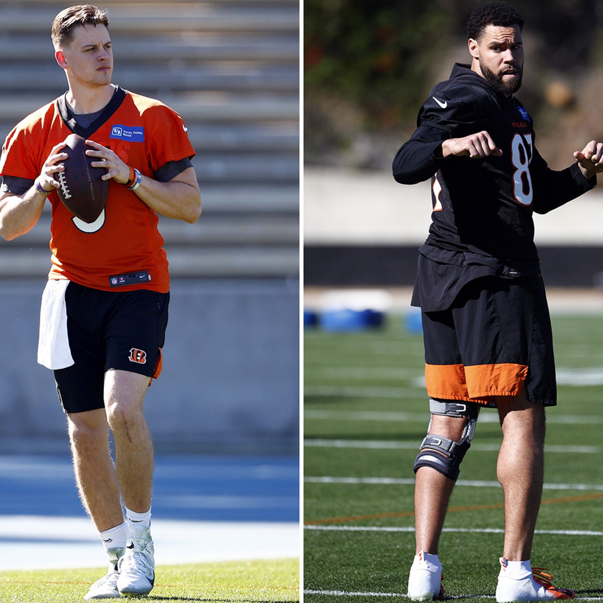 Joe Burrow, Bengals Take On L.A. Heat At Super Bowl Practice