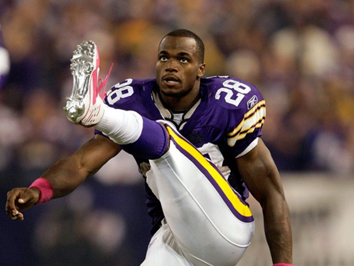 Adrian Peterson On The Field