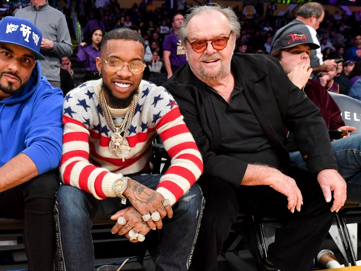 Jack Nicholson Bros Out With Tory Lanez at Lakers Game