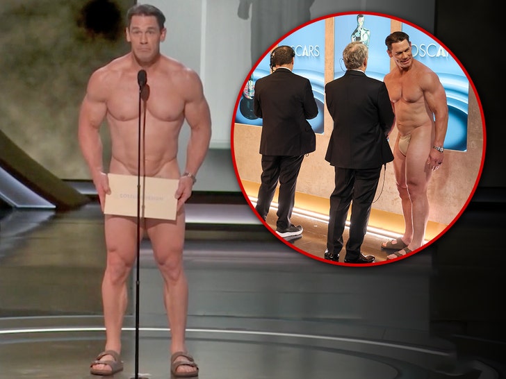 john Cena da un discurso desnudo en los Oscar