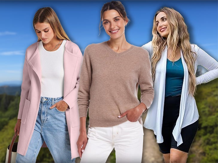 Women Wearing Loose Knit Sweaters