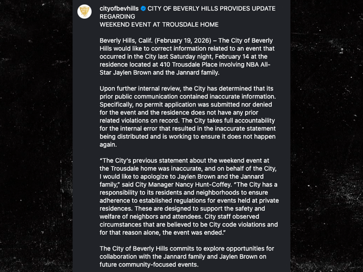 city of beverly hills jaylen brown statement sub