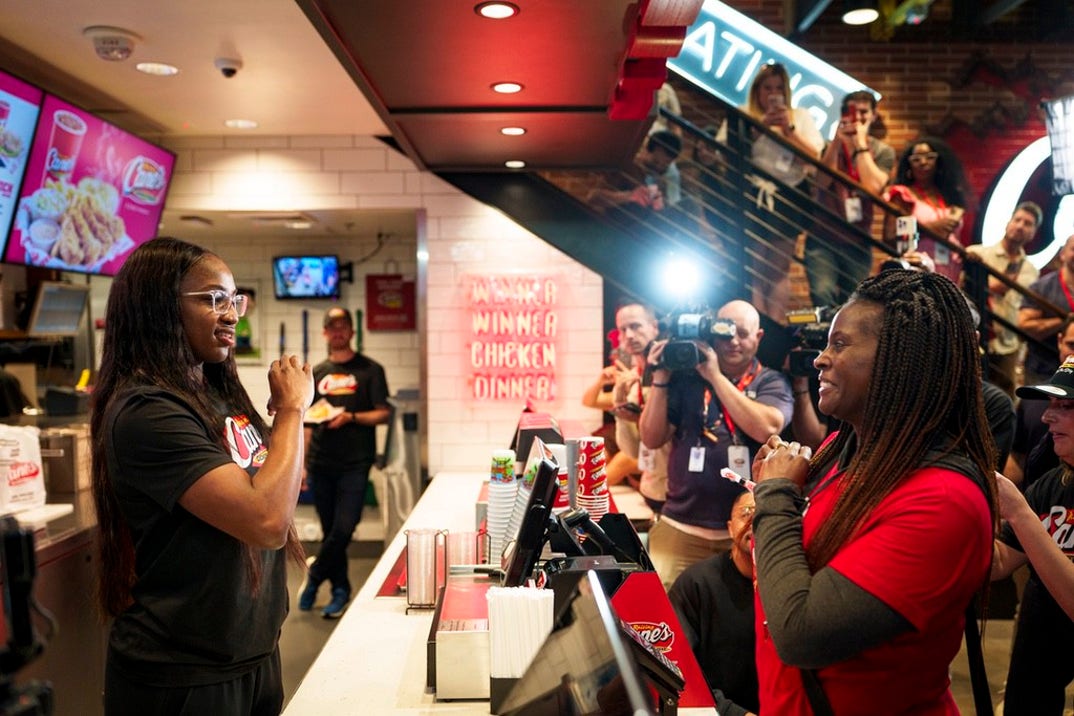 Jackie Young At Raising Cane's 6