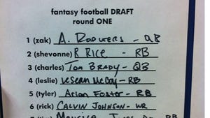 Aaron Rodgers -- Goes #1 in Terribly Run TMZ Fantasy Football Draft