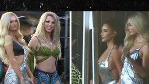 Kim Kardashian On Set for Paris Hilton's New Music Vid, 'Best Friend's Ass'