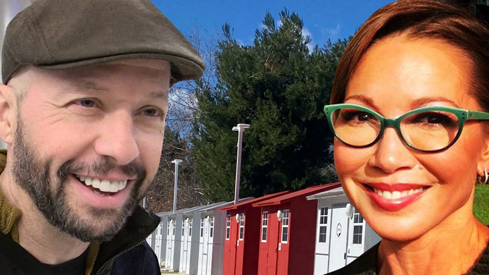 Jon Cryer and wife Lisa Joyner help the organization build small houses for homeless people