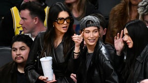 Kendall Jenner, Hailey Bieber Have Ladies' Night At Lakers Game