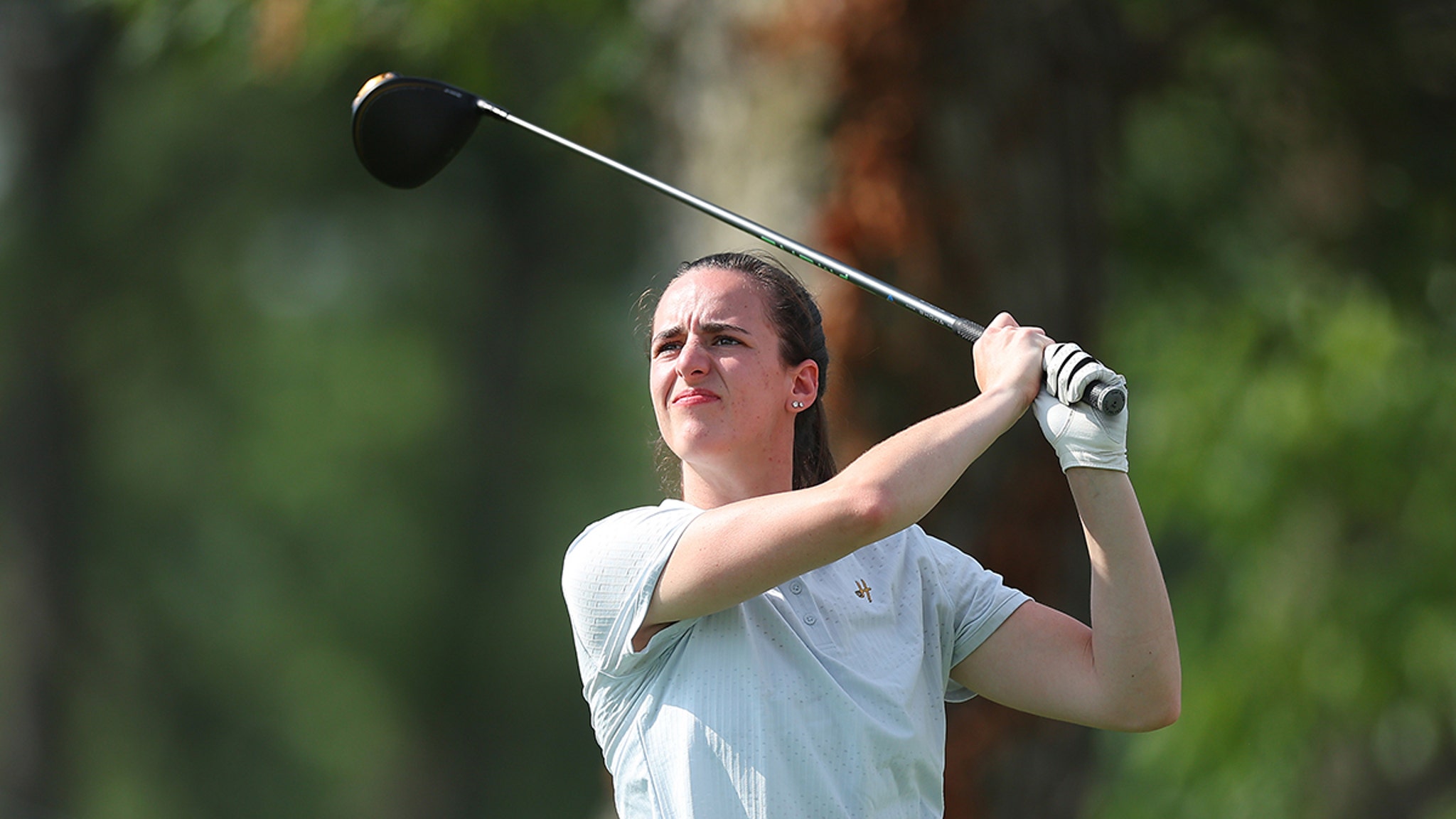 Caitlin Clark Freaks Out After Missing Hole-In-One By Inches