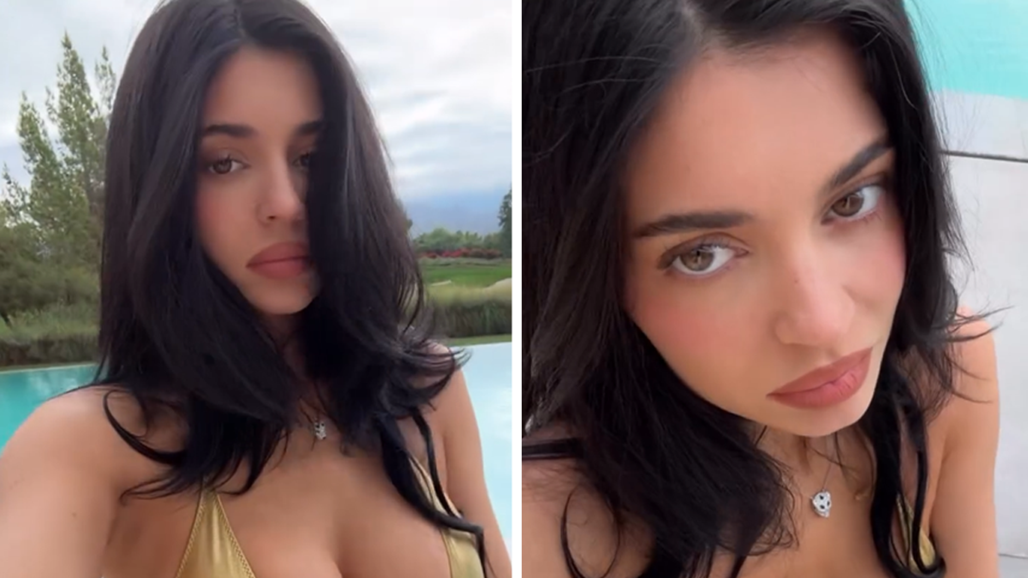 Kylie Jenner Rings in New Year Busting Out of Gold Bikini Kylie Jenner Rings in New Year Busting Out of Gold Bikini