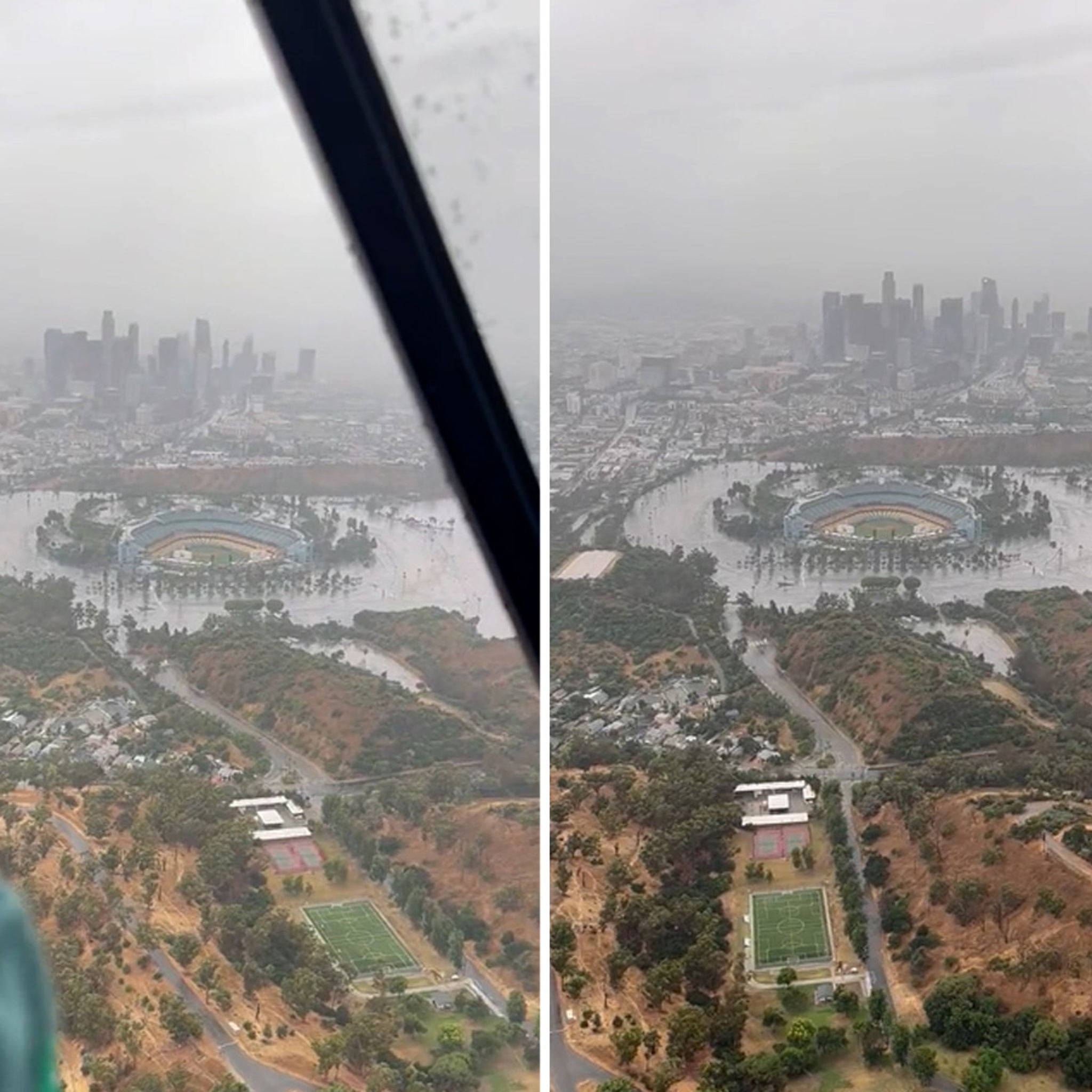 Hurricane Hilary Video Shows Dodgers Stadium Completely Surrounded