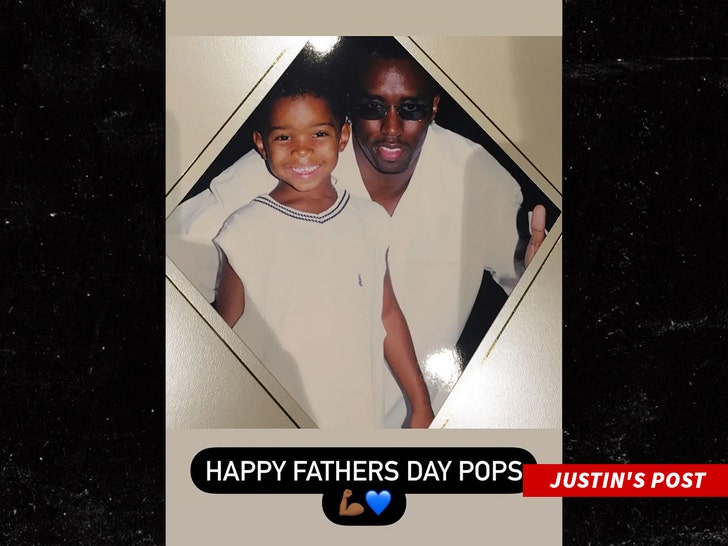 justin combs and diddy fathers day post