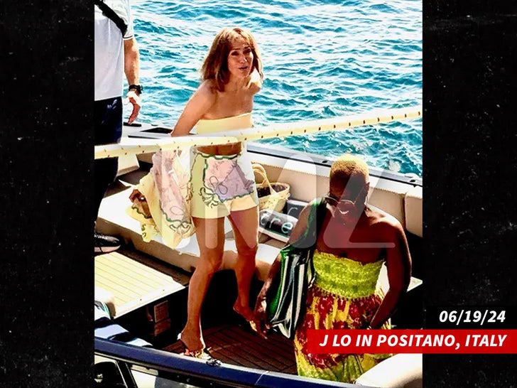 J Lo a Positano, Italia