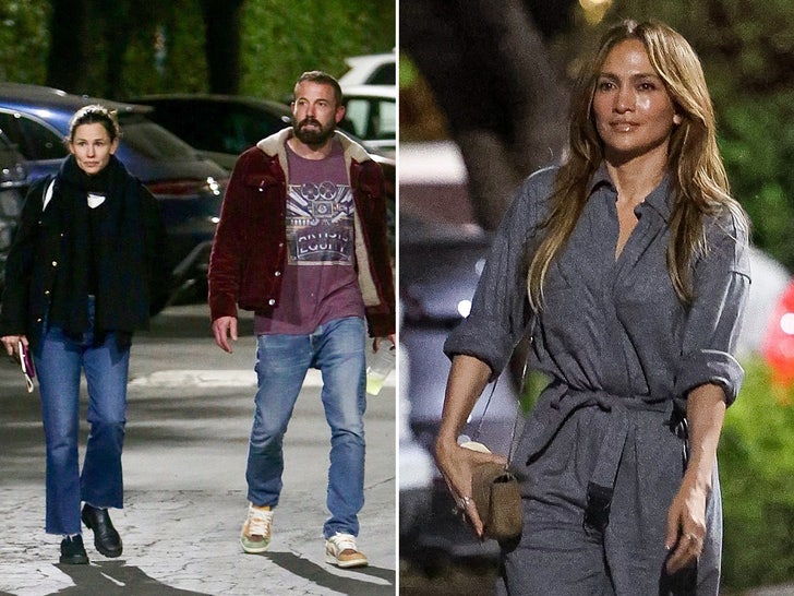 Jennifer Lopez, Ben Affleck and Jennifer Garner Attend Same Event in L.A.