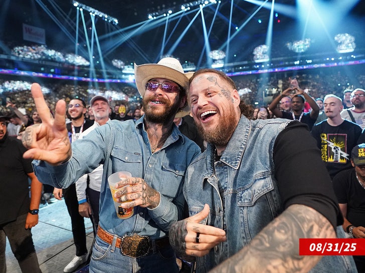 Post Malone Jelly Roll WWE Sub Getty Swipe