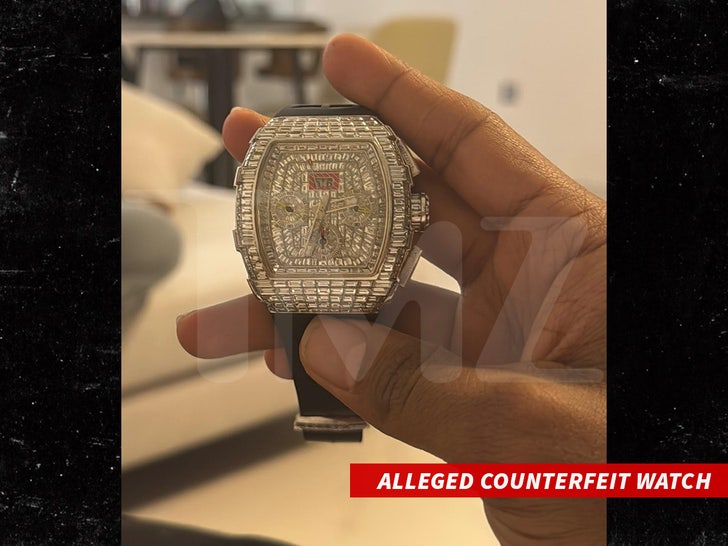 Richard Mille RM-59-01 alleged counterfeit watch watch handout wm swipe