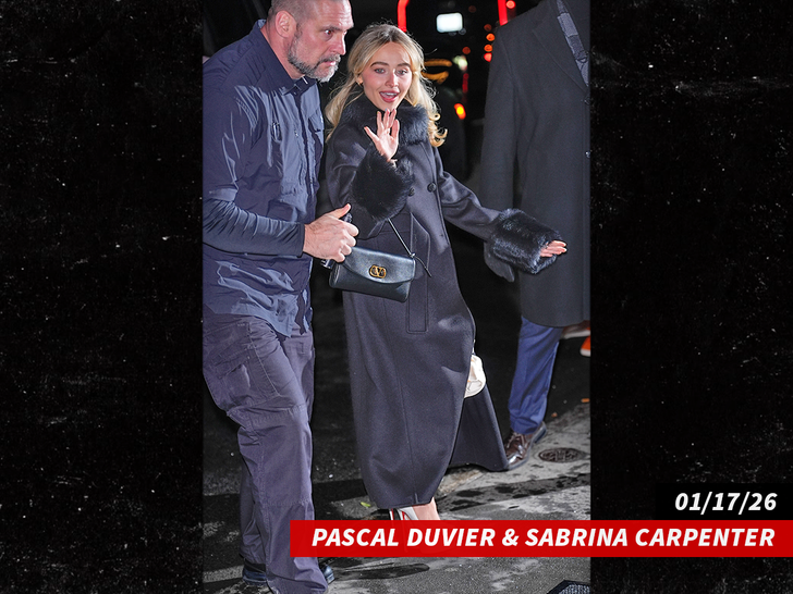 Pascal Duvier e Sabrina Carpenter sub getty