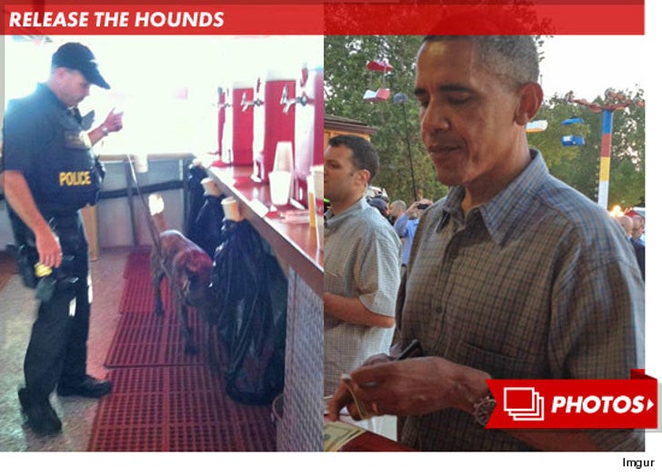 Obama's Bomb Sniffing Dog