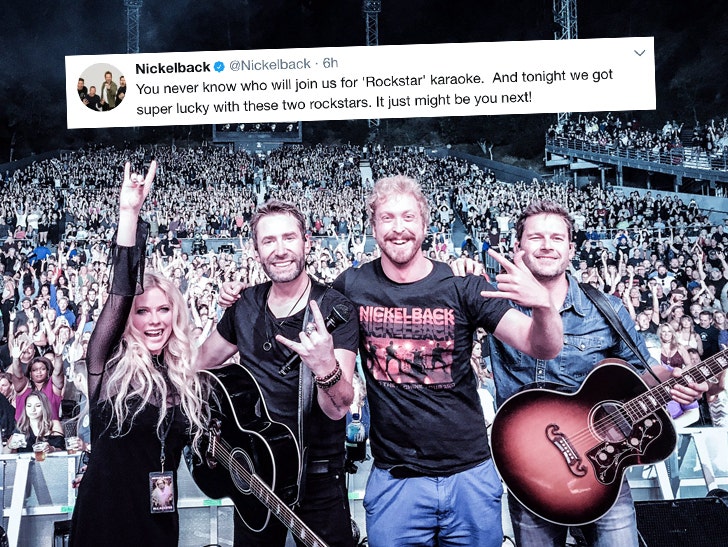 Avril Lavigne Performs Fist Time in Years with Nickelback Ex-Husband :: 0909-nickleback-avril-lavigne-concert-twitter-2