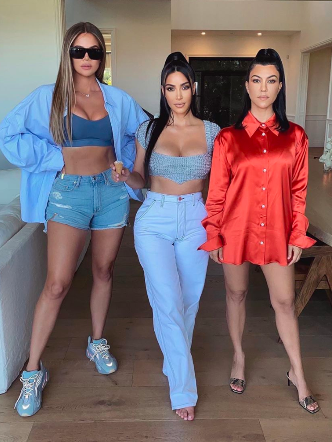 Khloe, Kim, and Kourtney Kardashian