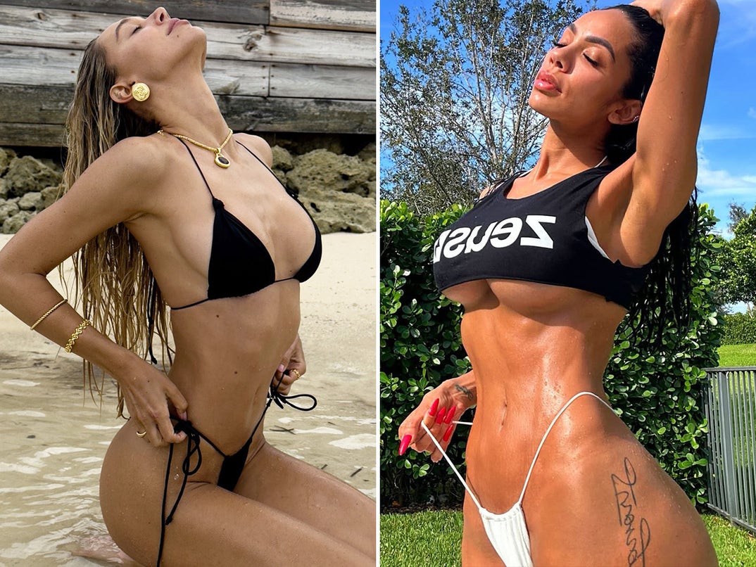 Alexis Ren vs. Erica Mena -- Stringy Bikinis Edition