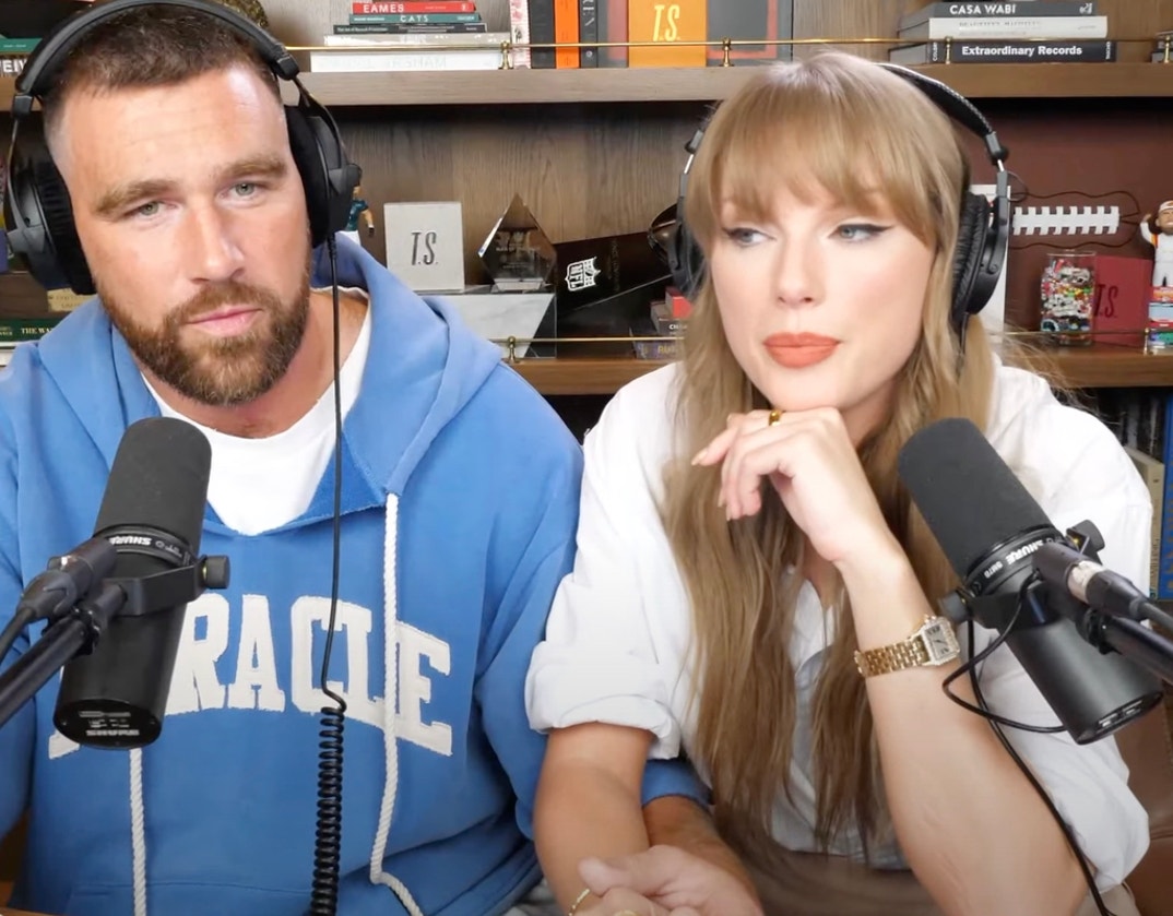 Taylor Swift Travis Kelce Handsy New Heights Podcast 17