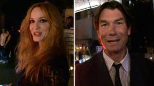 Christina Hendricks & Jerry O'Connell-- Hollywood's Pullin For Hamm At Emmy Awards