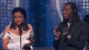 Cardi B Brings Offset on Grammys Stage, He Posts Vid of Kulture's Birth
