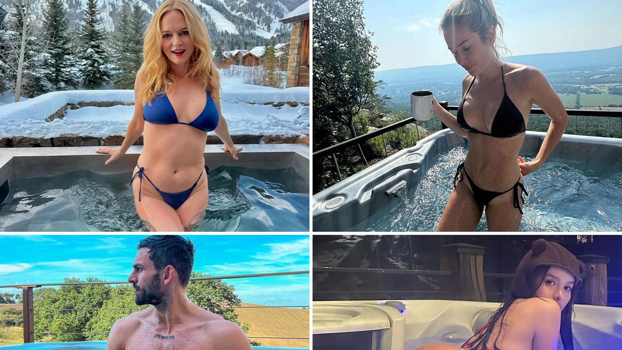 Sexy Stars Soakin’ In Hot Tubs