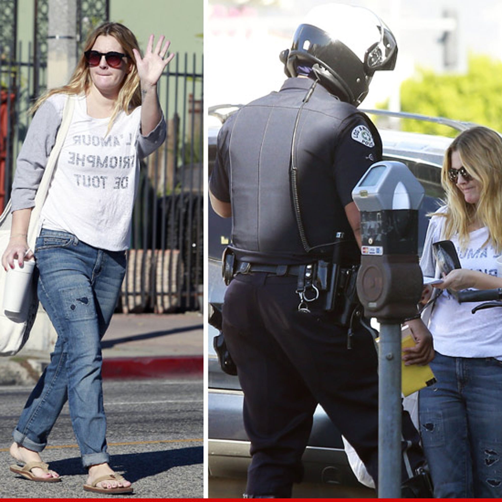 drew barrymore casual style