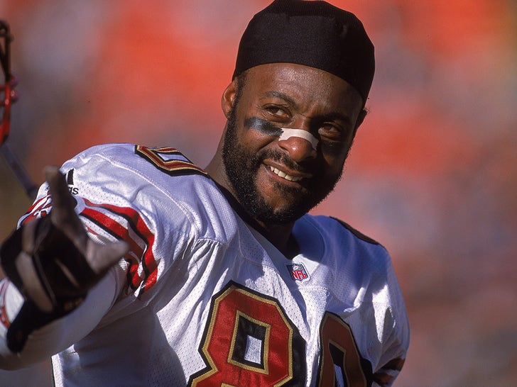 Jerry Rice On The Field