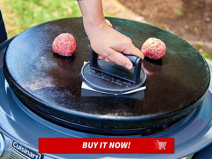 cuisinart smash burger press cast iron