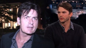 Charlie Sheen to Ashton -- 'Mind Your Tongue' ... Or I'll Beat Your Ass