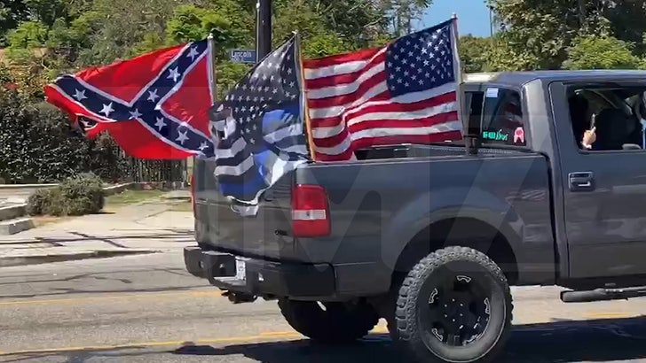 how to put flag on truck