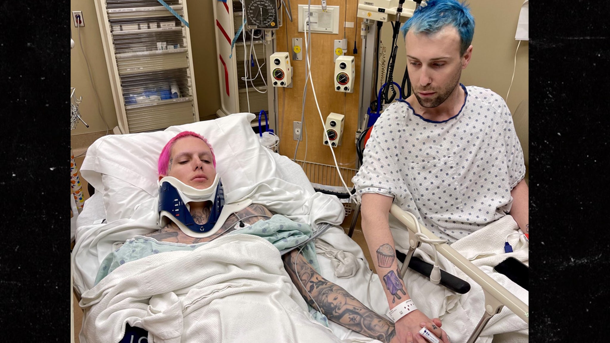 jeffree tmz hospitalized wreck